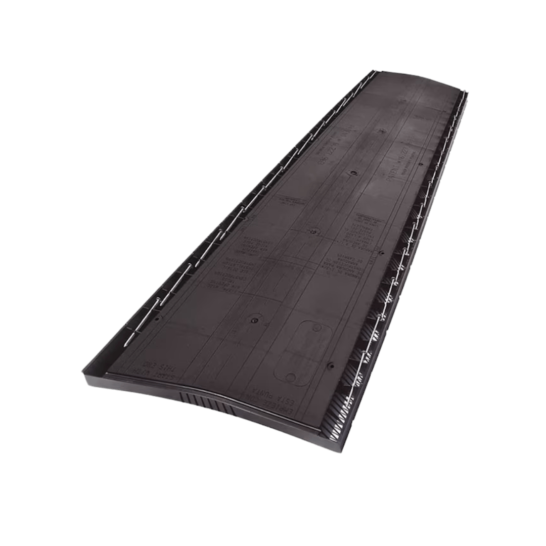 Pvc Ridge Vent GAF Plastic Ridge Vent 4 FT with Screws - SYL Roofing Supply